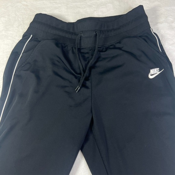Nike Track Jogger Womens Large Black White PantsSportwear Heritage CD4152-010 - Picture 2 of 13